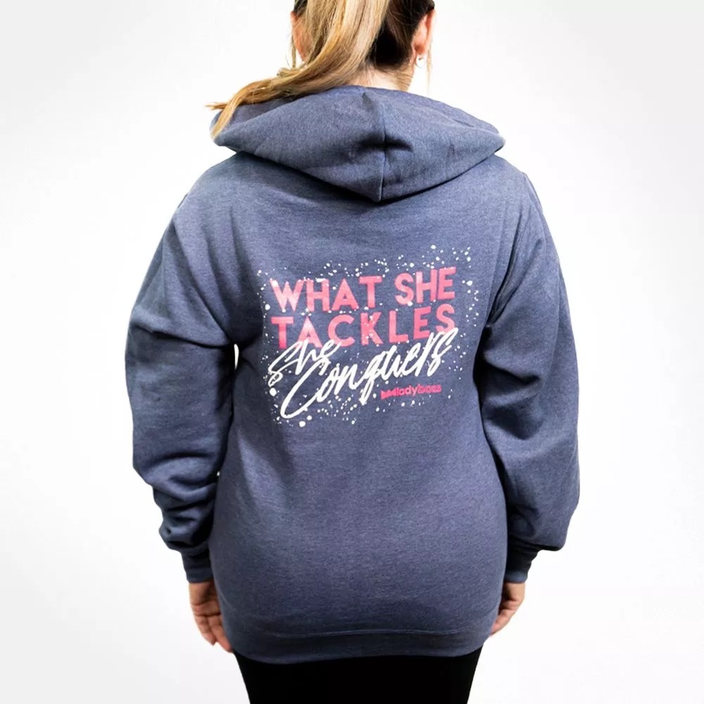 LadyBoss She Conquers All Zip Hoodie